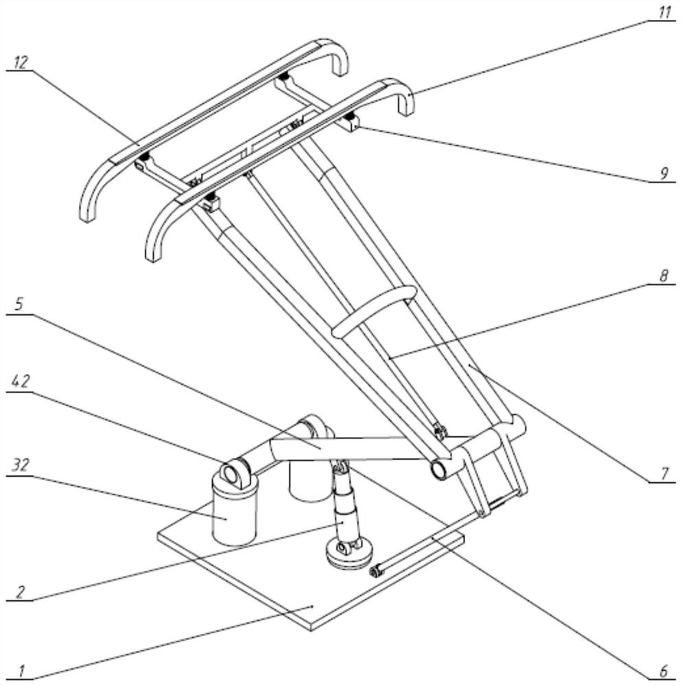 Pantograph with stable contact pressure