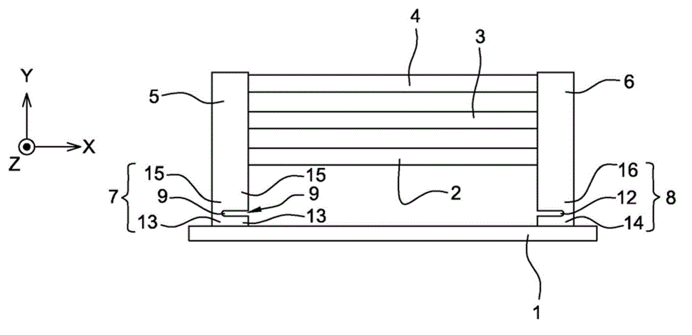 Printed circuit comprising at least one ceramic component