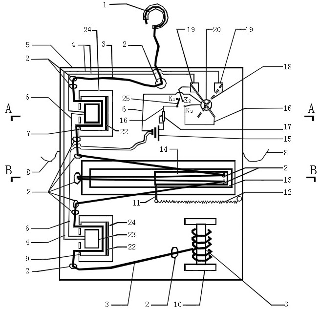 Magnetic buffer type high-altitude automatic landing device