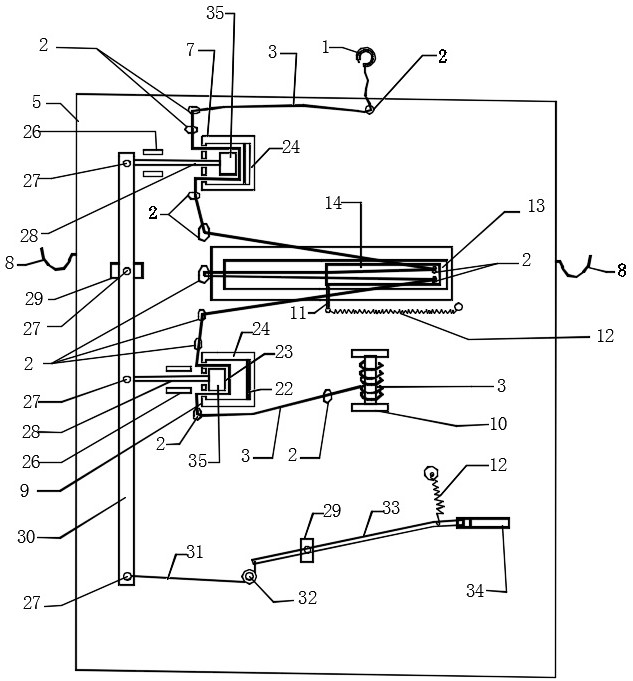 Magnetic buffer type high-altitude automatic landing device