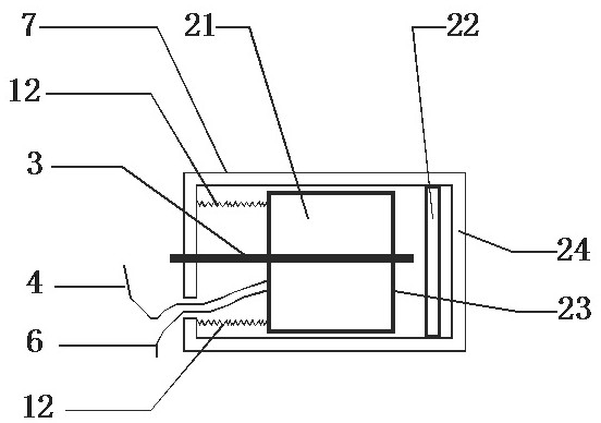 Magnetic buffer type high-altitude automatic landing device