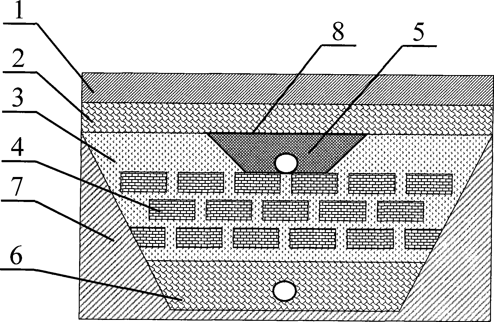 Device of multi-medium subsurface infiltration rural sewage disposal system and method thereof