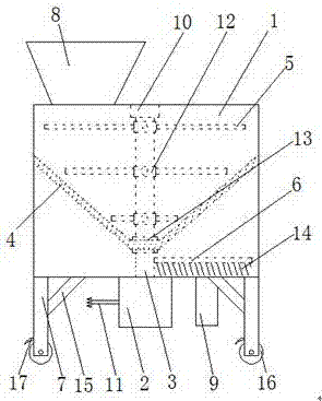 Raw material crushing device for traditional Chinese medicine decoction piece production