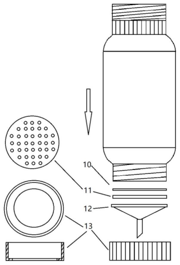 Extraction and filtration device for extracting target object in solid sample
