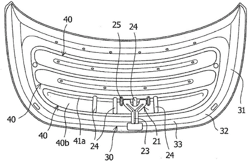 Striker bracket attachment structure for vehicular hood