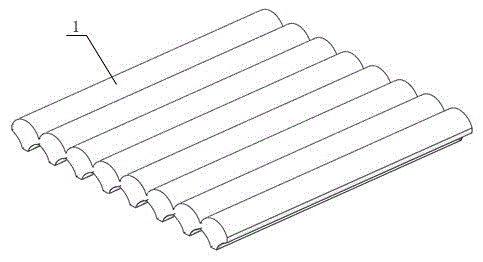Combined-type curved surface line light condensation device