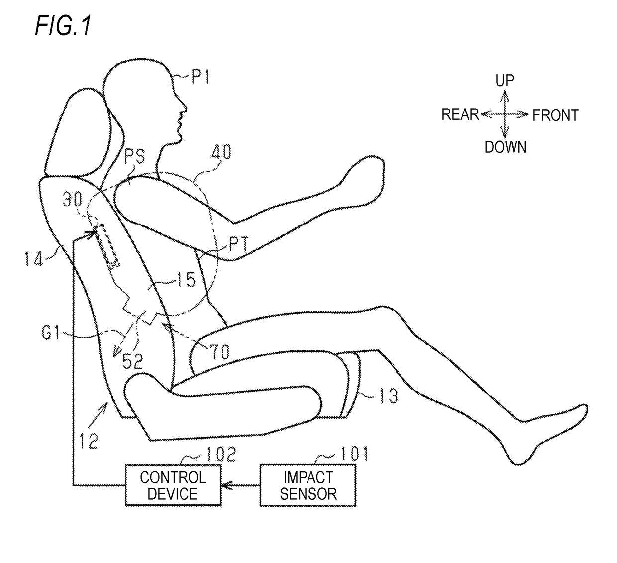 Side airbag device