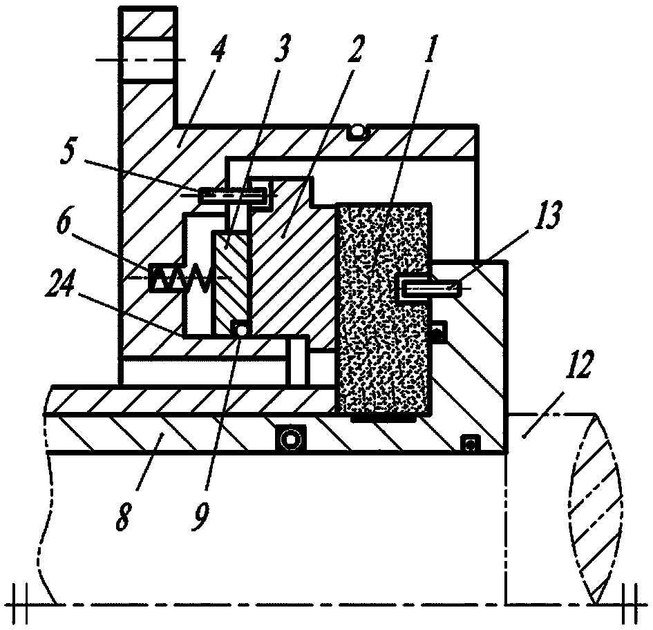 Throw-out collar of mechanical sealing device and mechanical sealing device