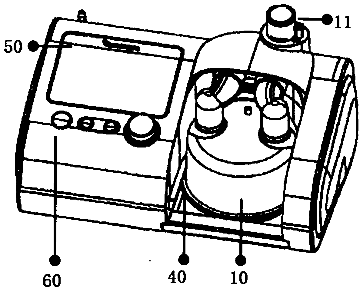 High-flow respiration humidification therapeutic instrument