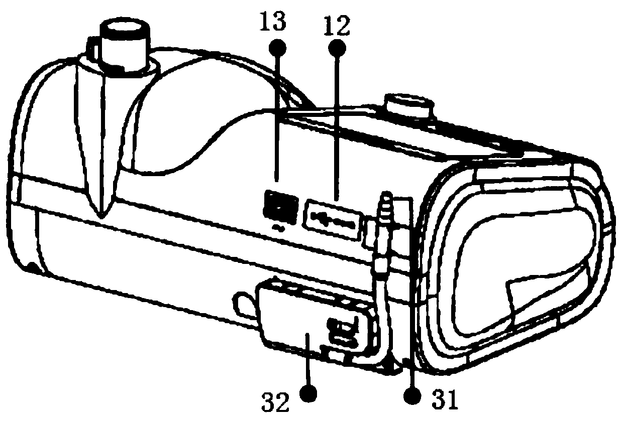 High-flow respiration humidification therapeutic instrument