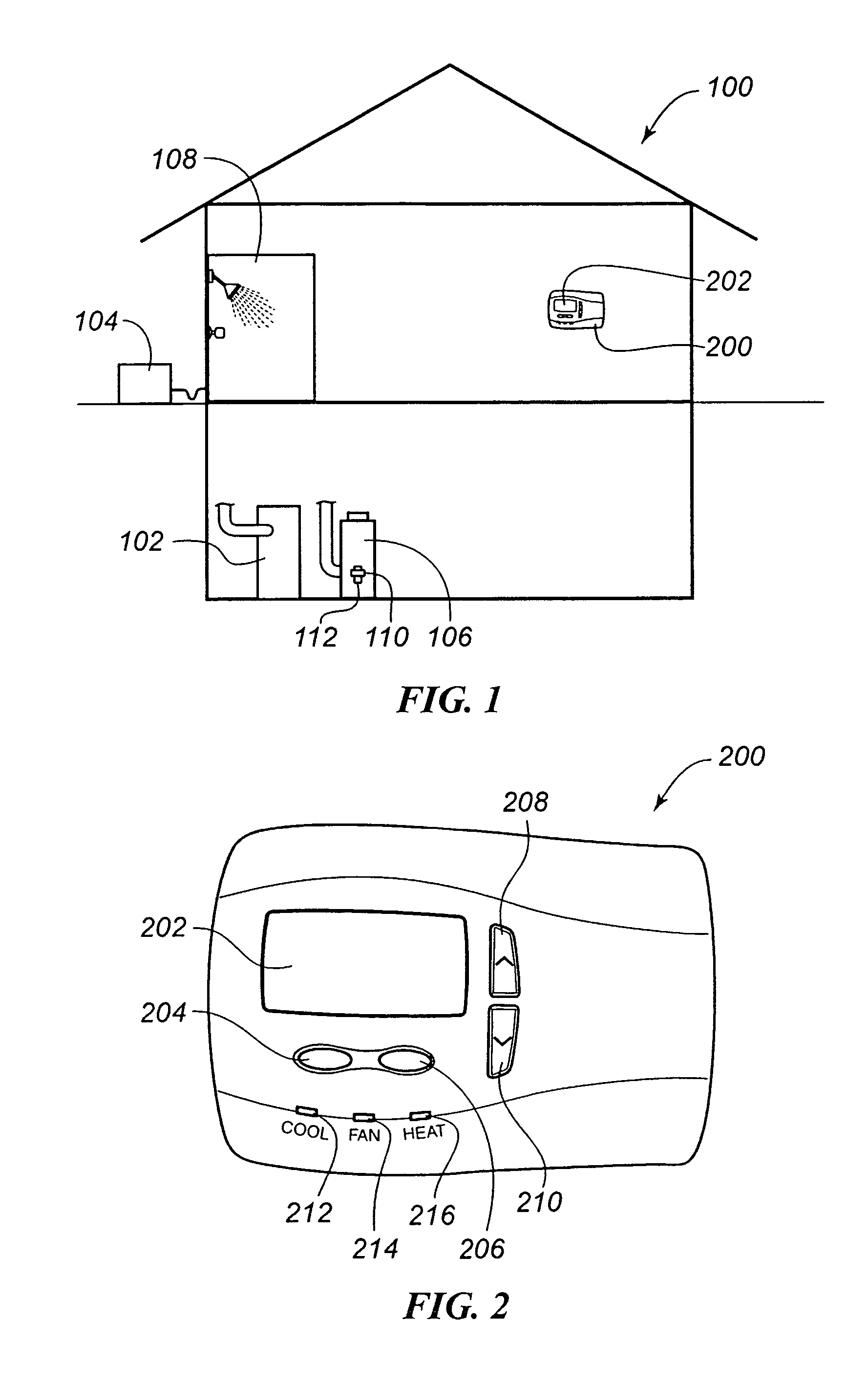 System and method for controlling appliances and thermostat for use therewith