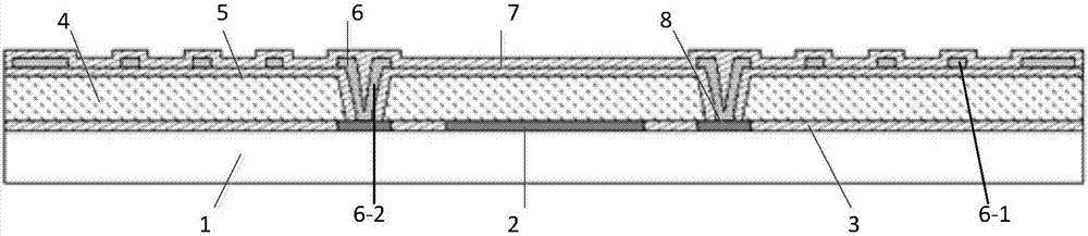 Dual-layer polarization uncooled infrared detector structure and preparation method thereof