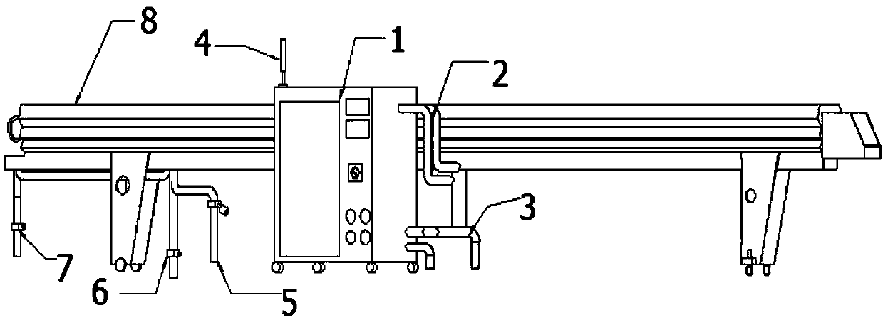 Improved antiseptic pipe vacuum fixed-diameter cooling device