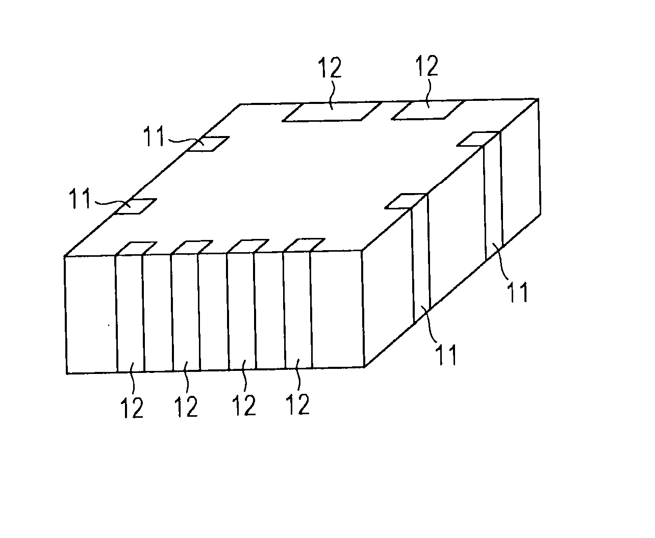 Chip component, substrate and electronic apparatus