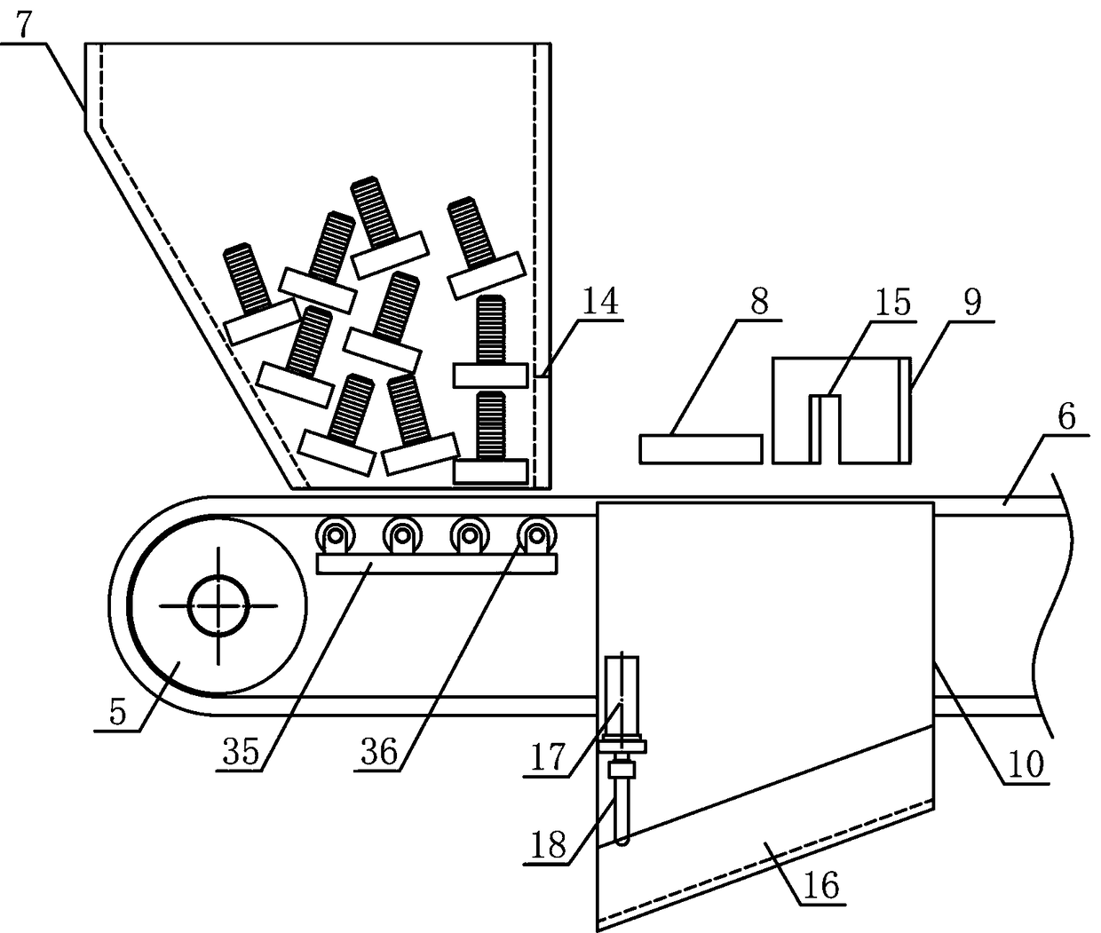 Screw loading mechanism for frame assembling