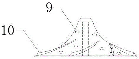 Stirring mechanism used in sewage treatment pool