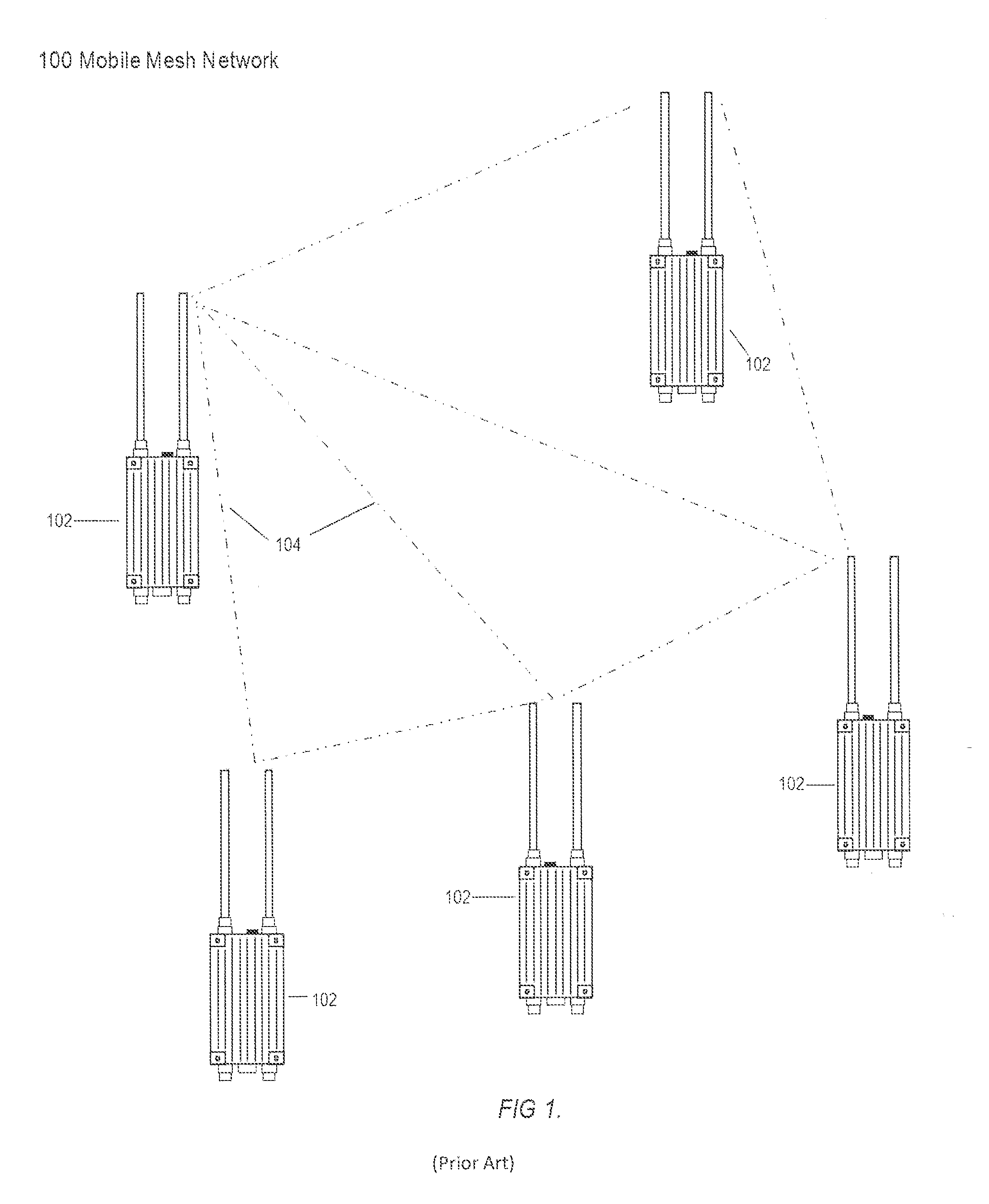 System and method for multicast over highly mobile mesh networks