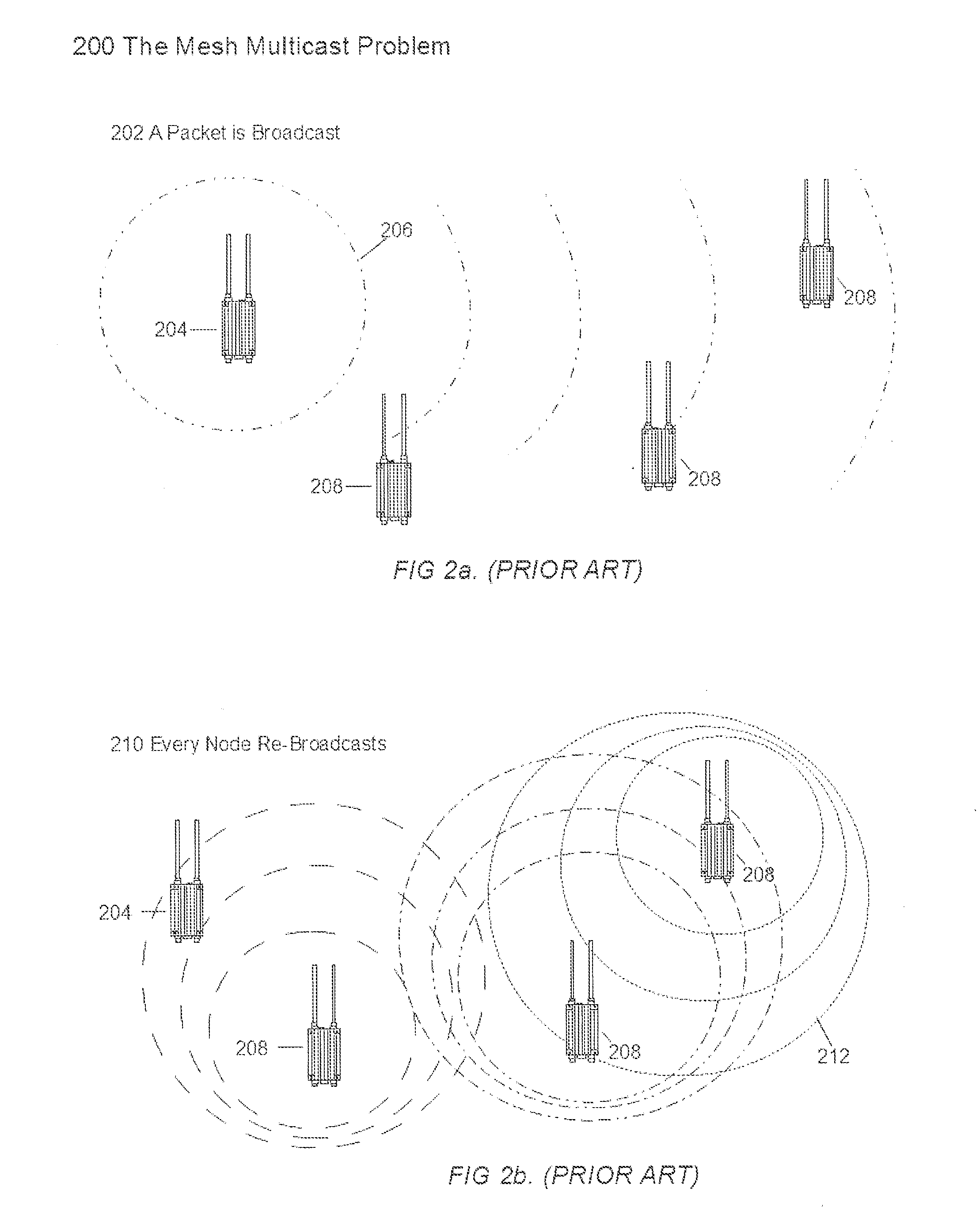 System and method for multicast over highly mobile mesh networks