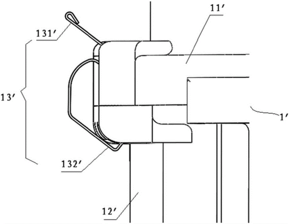 Connecting structure for air filter