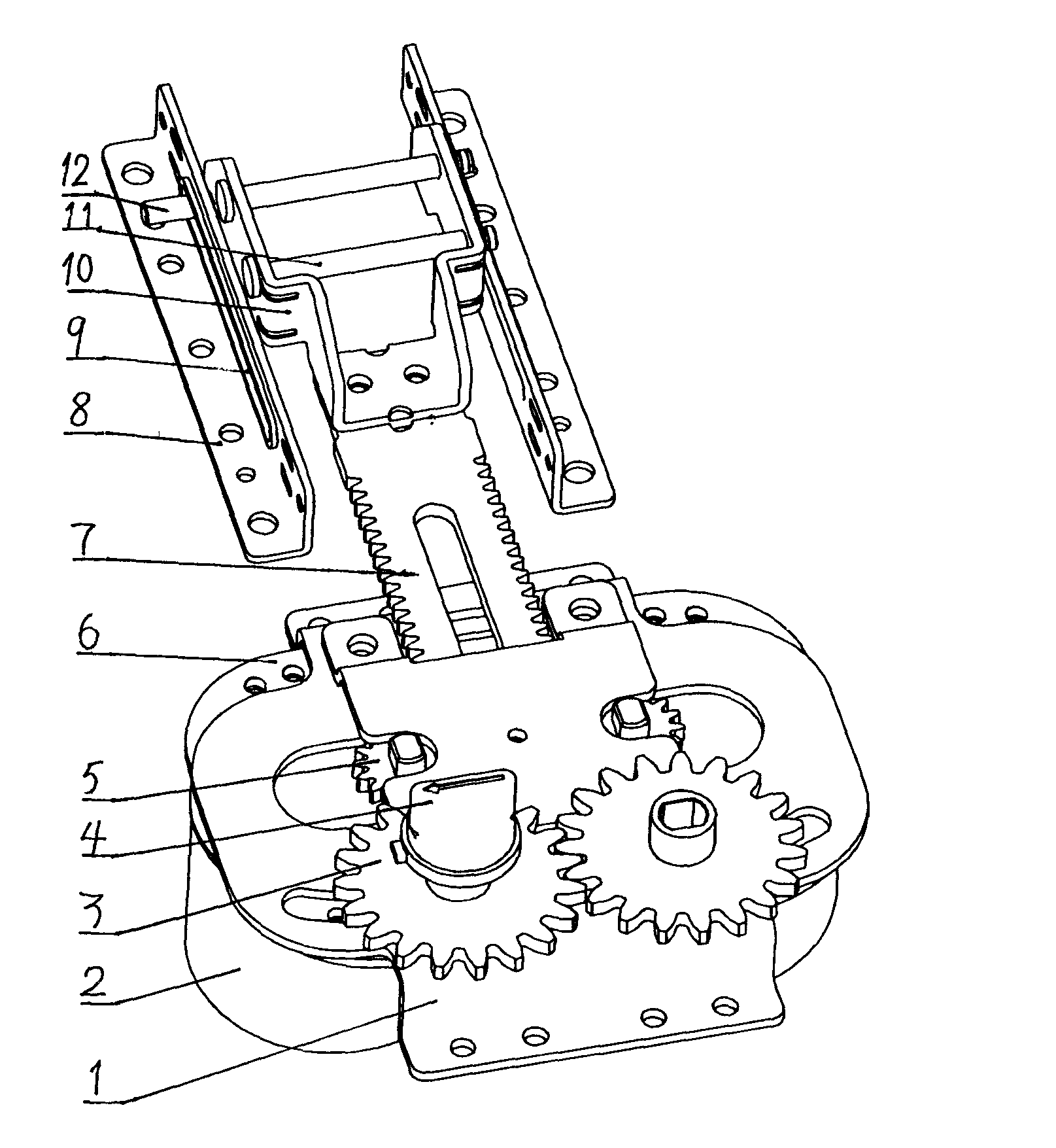 Double-motor operation device of circuit breaker