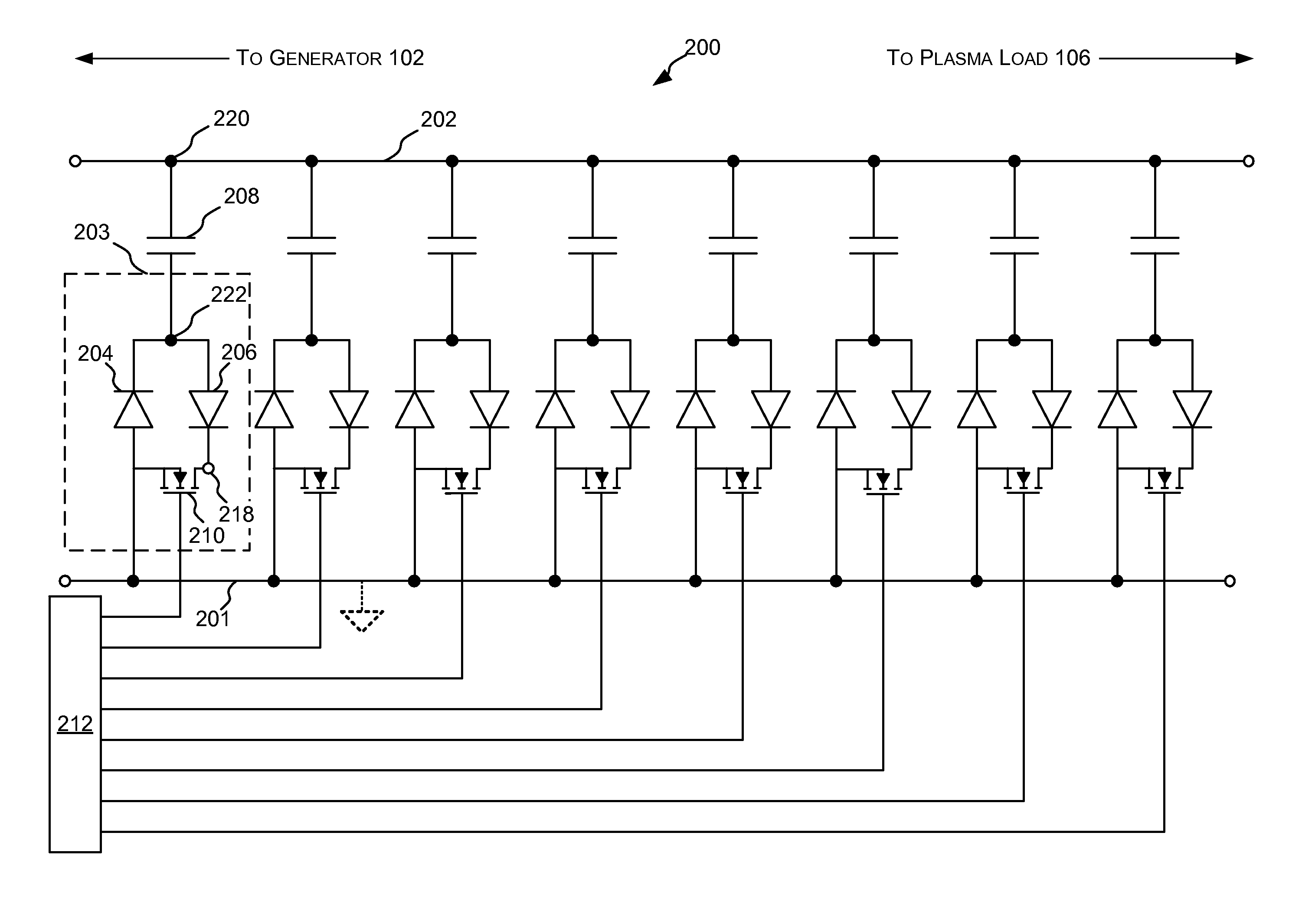 High frequency solid state switching for impedance matching