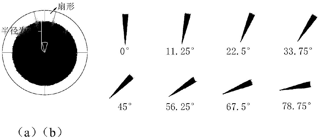 Sagger crack detection method based on fan-shaped neighborhood difference histogram