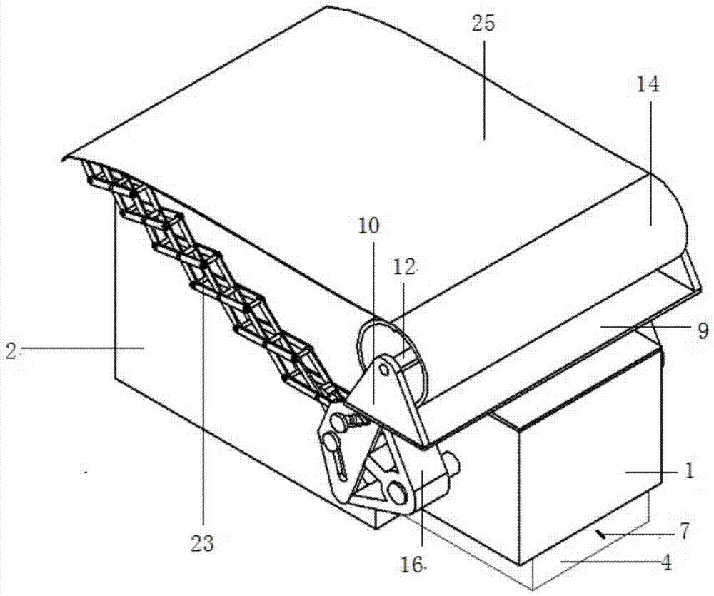 Truck automatic cover sheet device