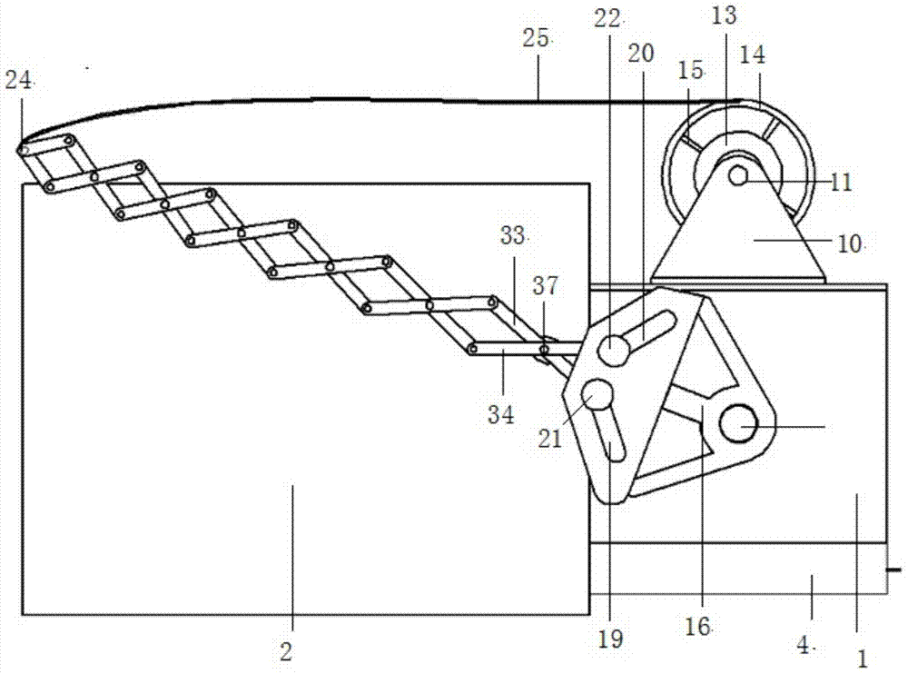 Truck automatic cover sheet device