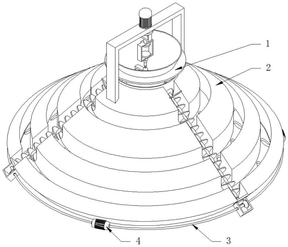 An accelerated pouring device for house construction