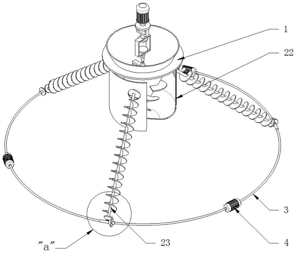 An accelerated pouring device for house construction