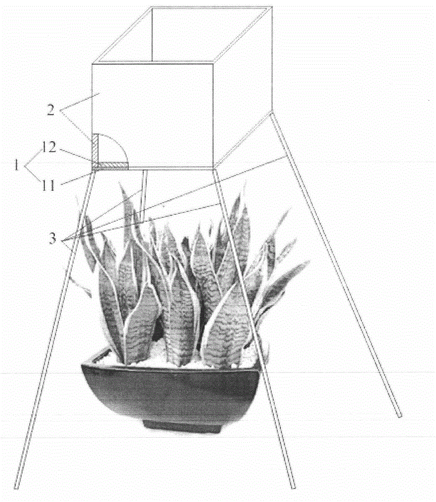 Suspended automatic flower watering device