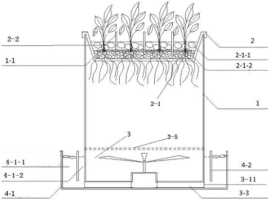 Liquid flow type ecological water culture planting system