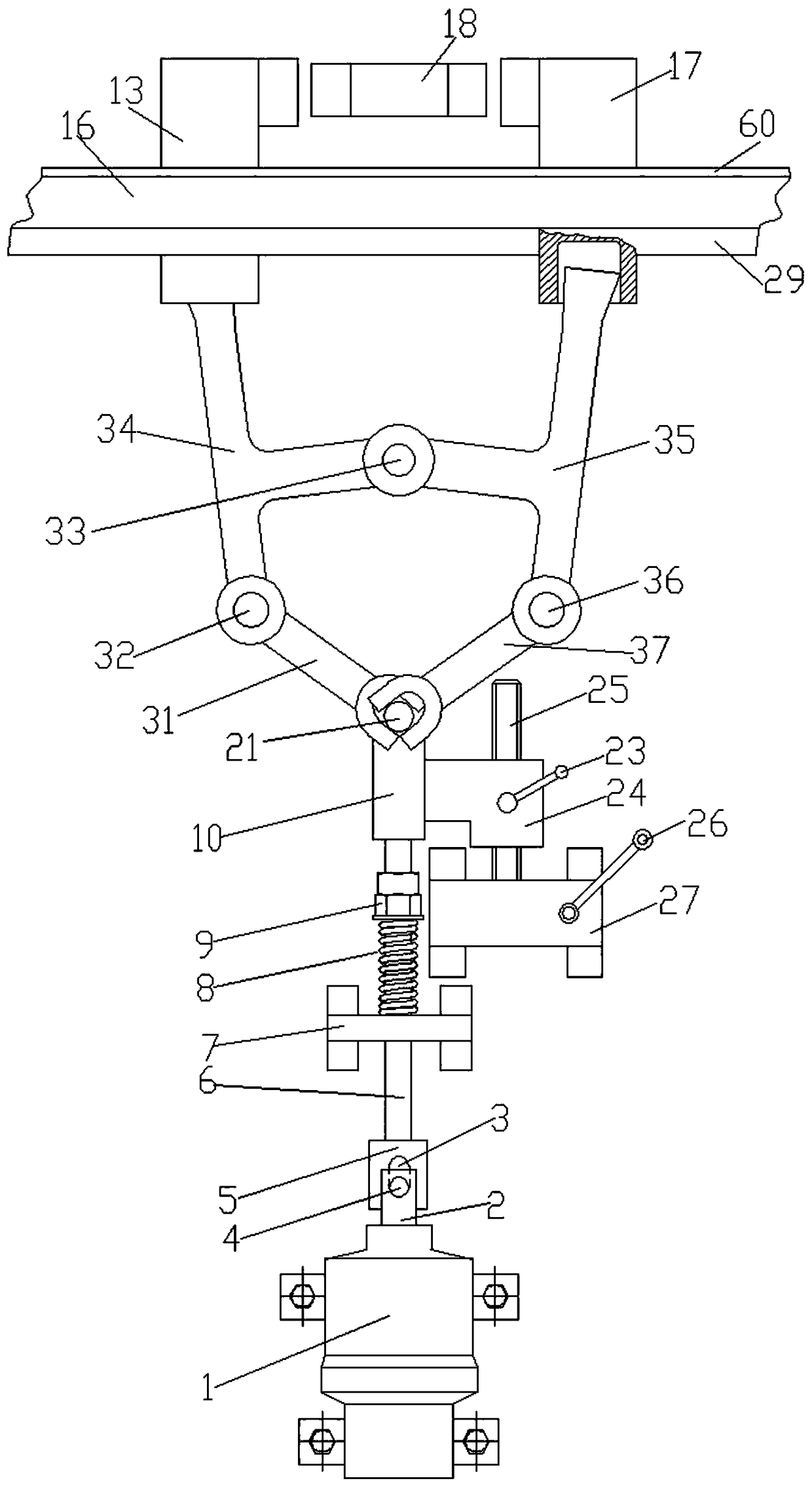 Rack and pinion lifting equipment Horizontal electromagnetic pull safety brake device