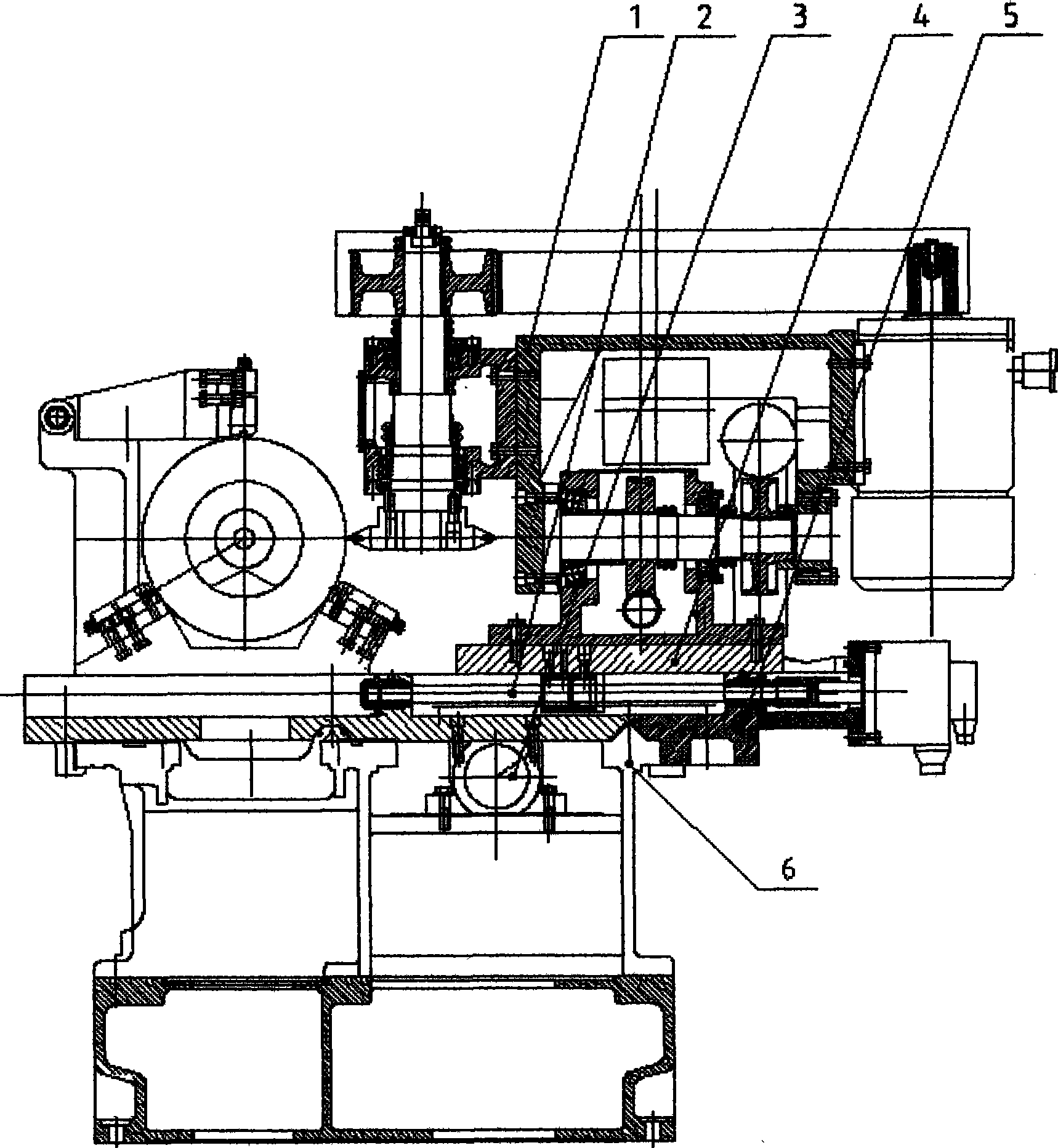 Digital control helical turning-milling machine