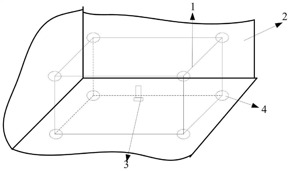 Method and device for testing statistical uniformity of space electric field of boundary deformation reverberation chamber