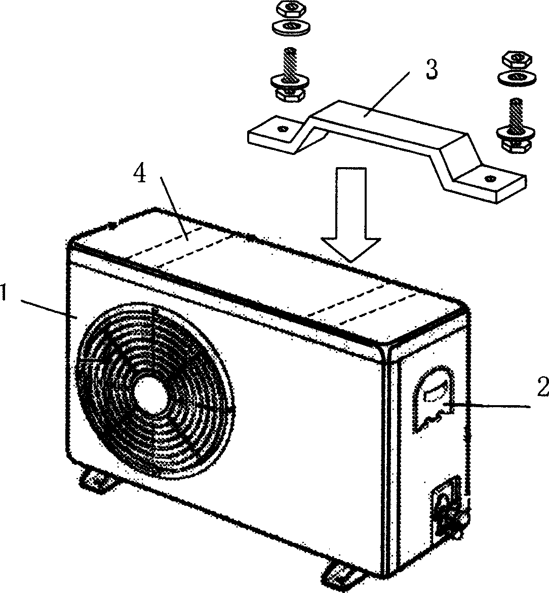 Portable outdoor unit of air conditioner