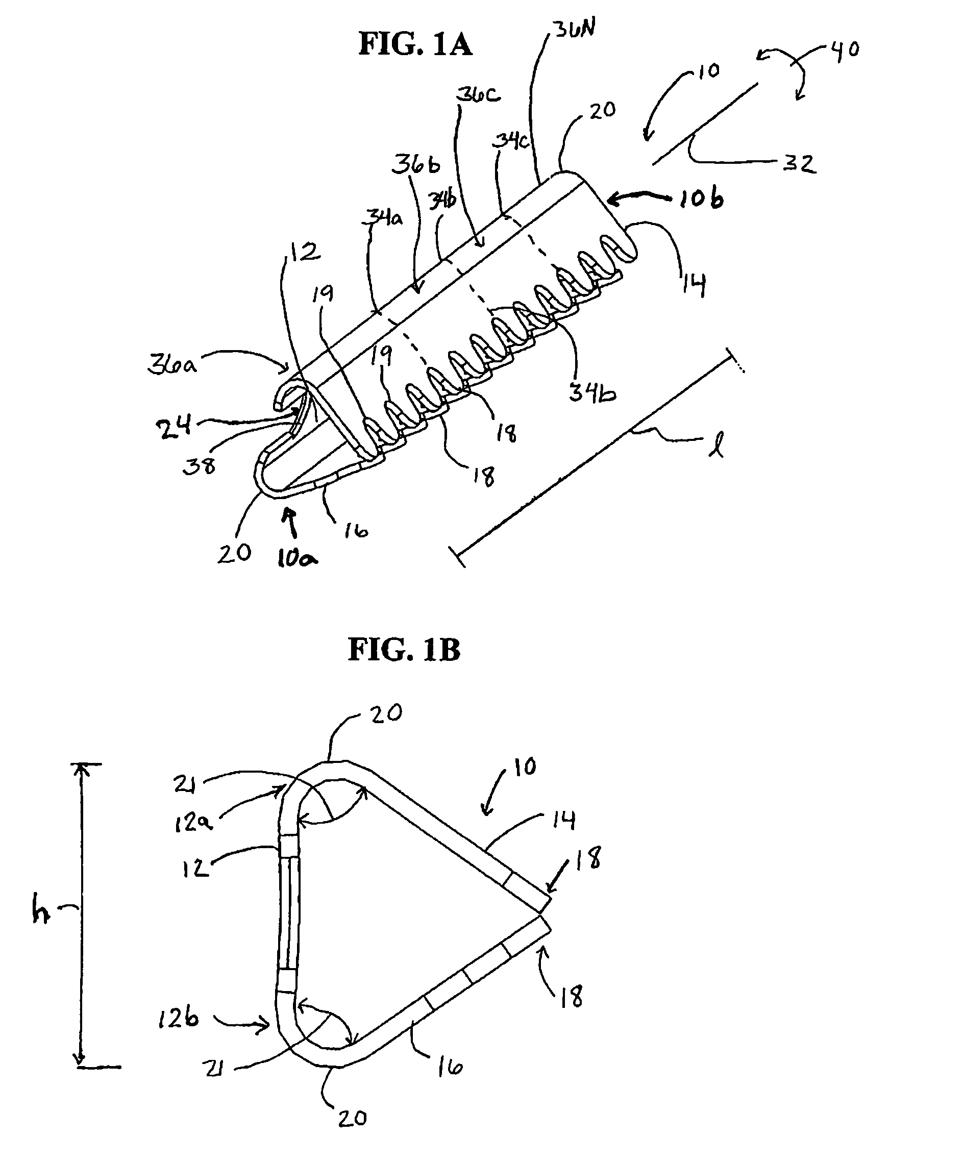 Surgical clip and applier device and method of use