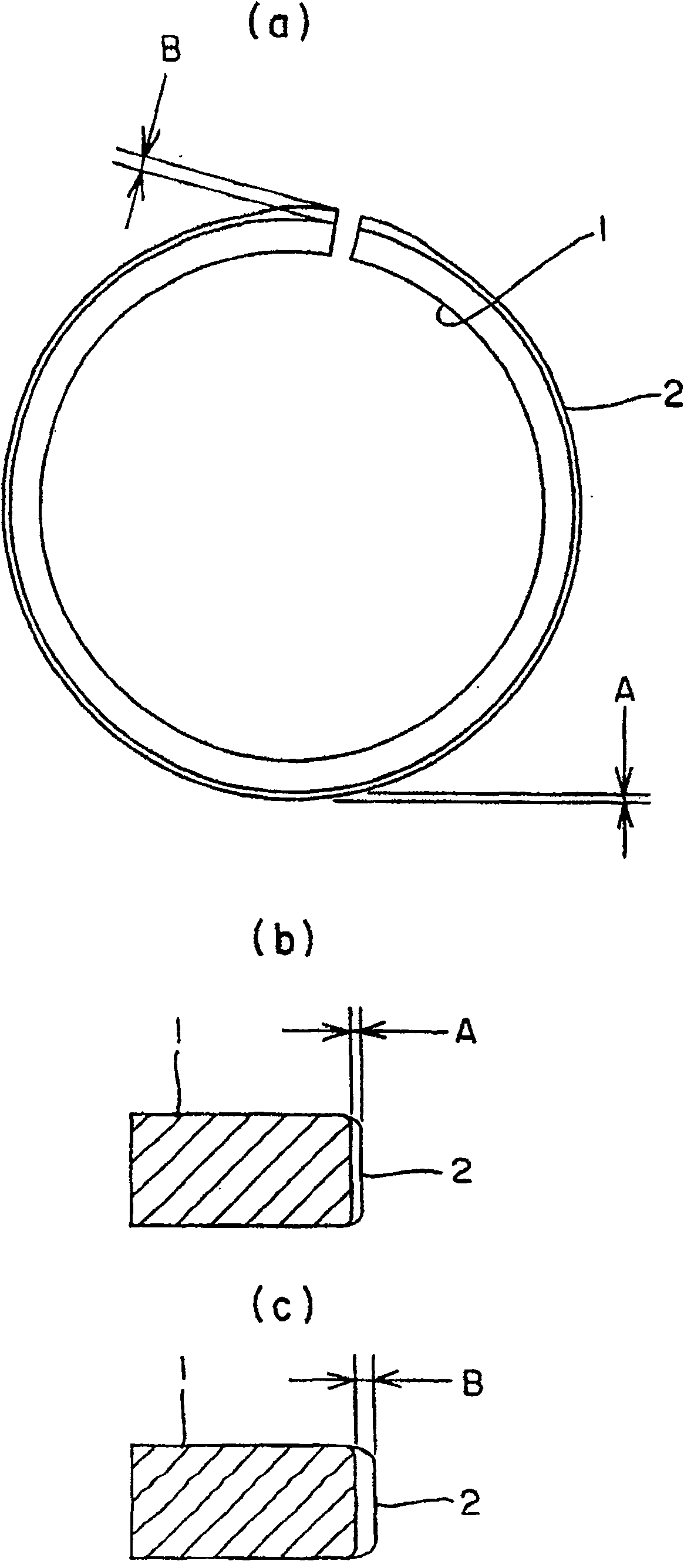 Piston ring and method for producing the same