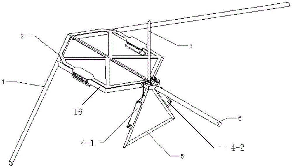 A water-entry self-opening human-powered high-platform aircraft