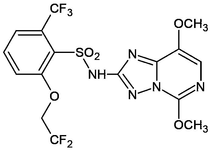 Herbicide composition containing penoxsulam and pyribenzoxim
