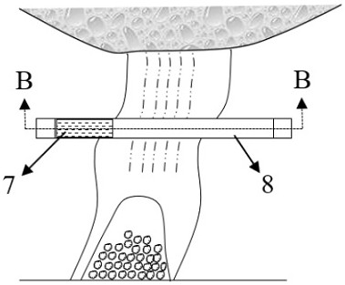 Method for blocking upward pumping of structure development type broken ore body under water body