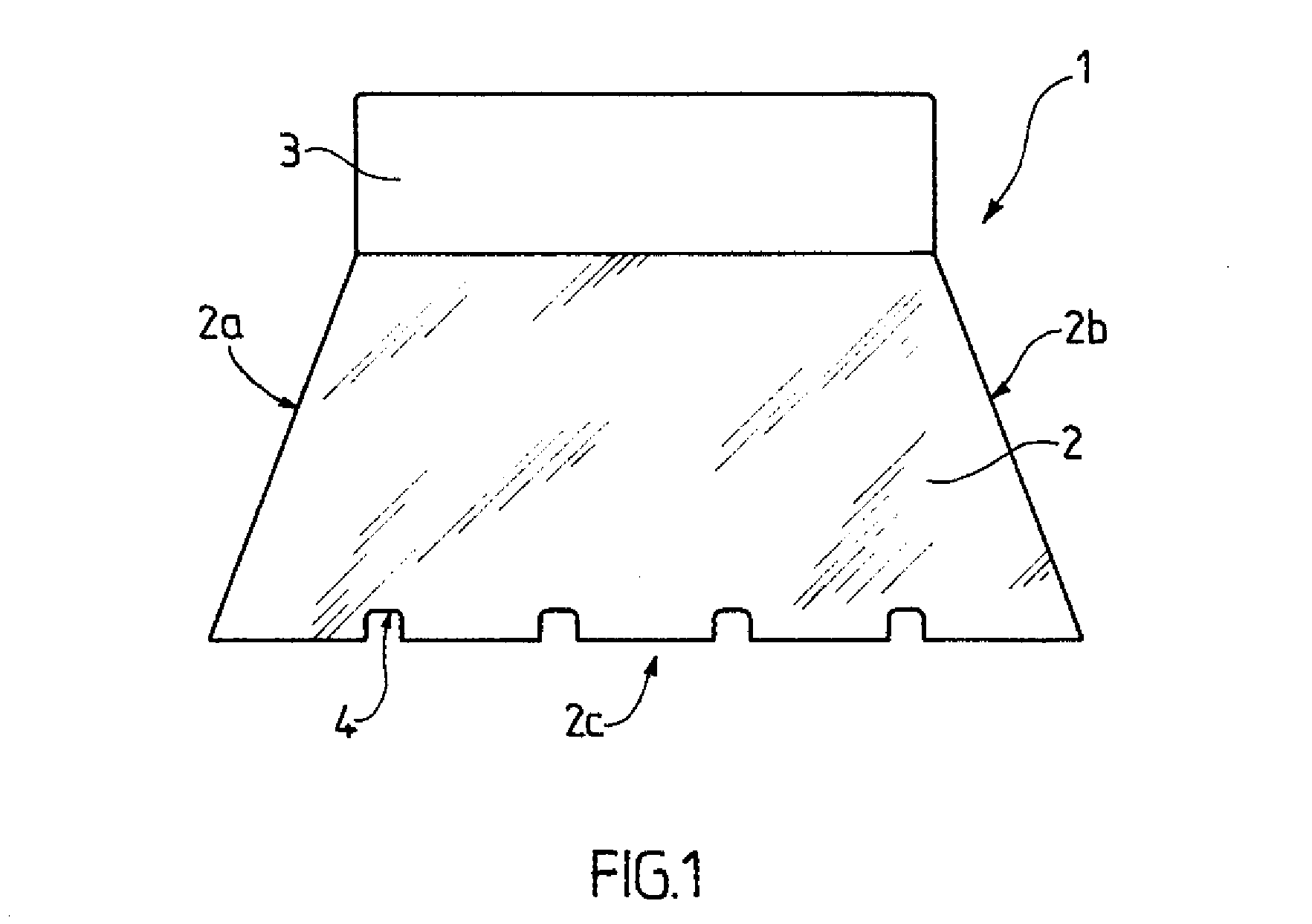 Notched spatula applicator and adhesive composition for laying parquet