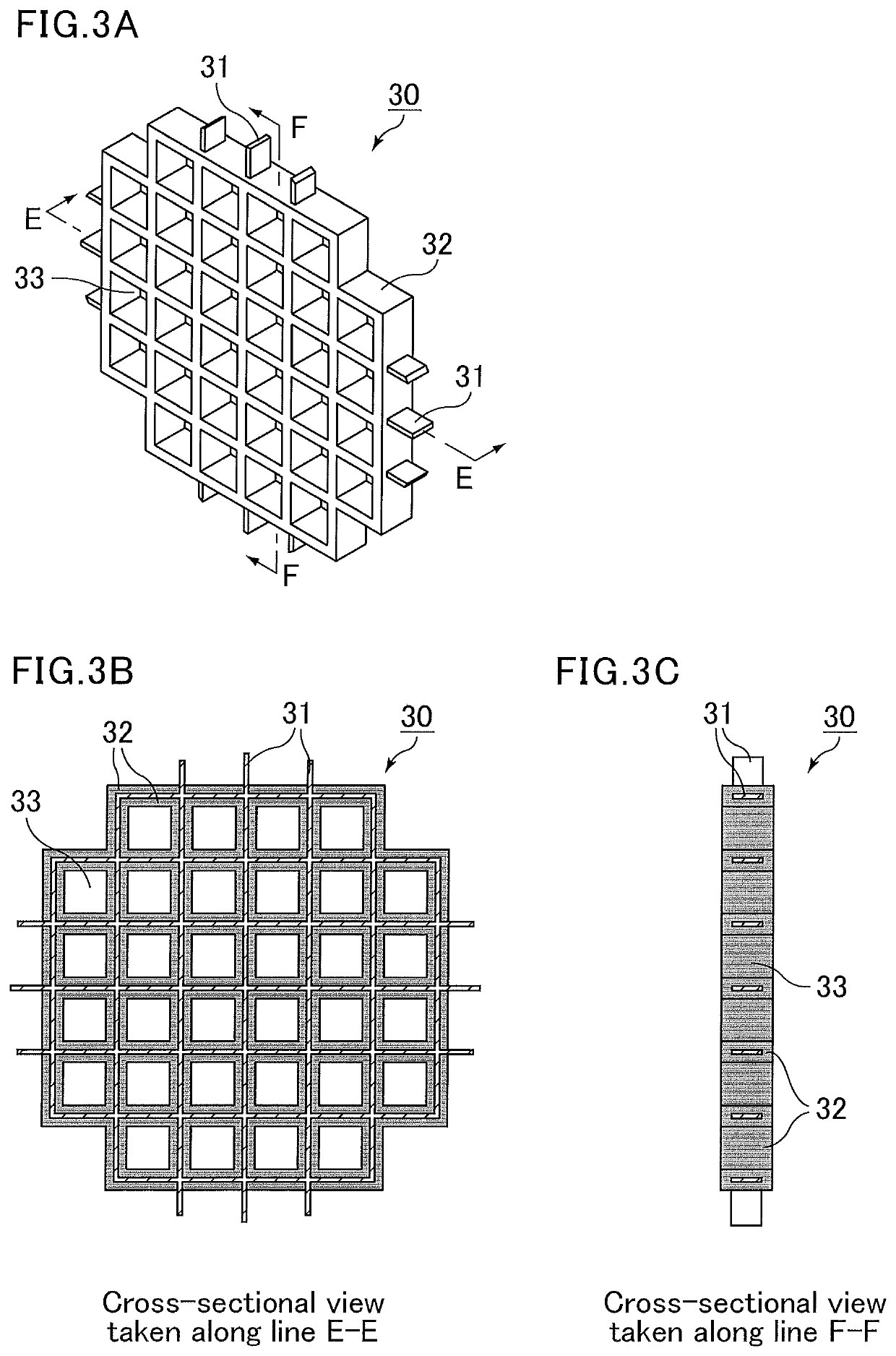 Diffusing member, exhaust gas purification device, and use of diffusing member in exhaust gas purification device