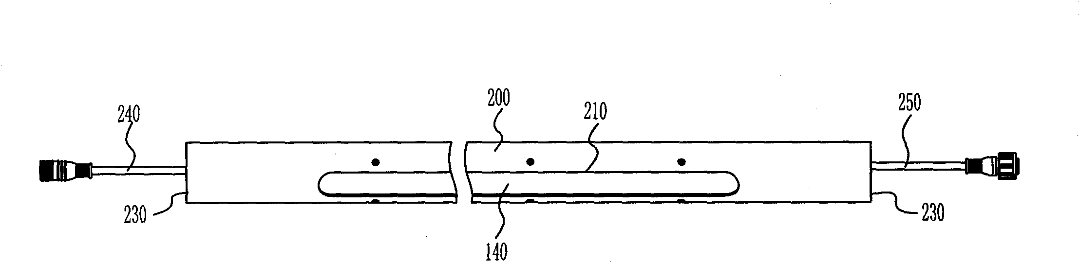 Linear LED (light-emitting diode) road lighting lamp