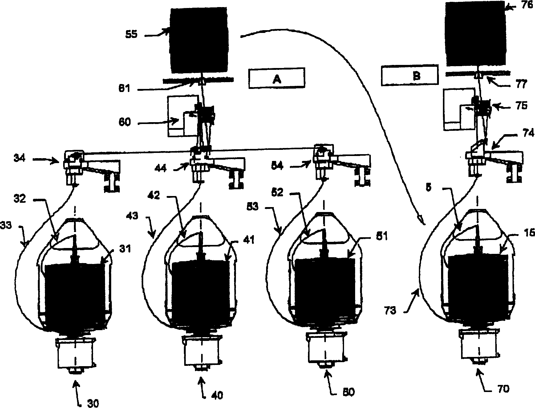 Textile machine for producing plied yarn and method