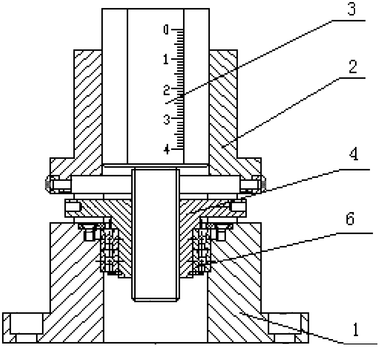 Screw type precisely-lifting adjustment supporting device