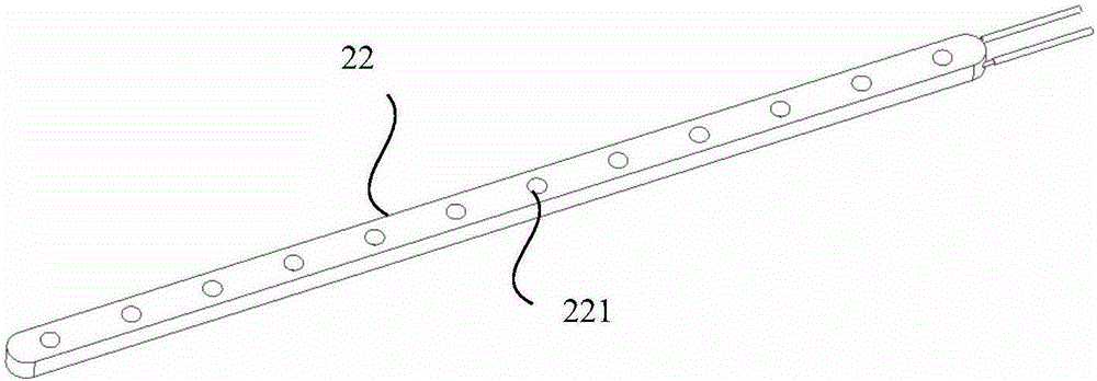 Linear evaporation source and evaporation plating device