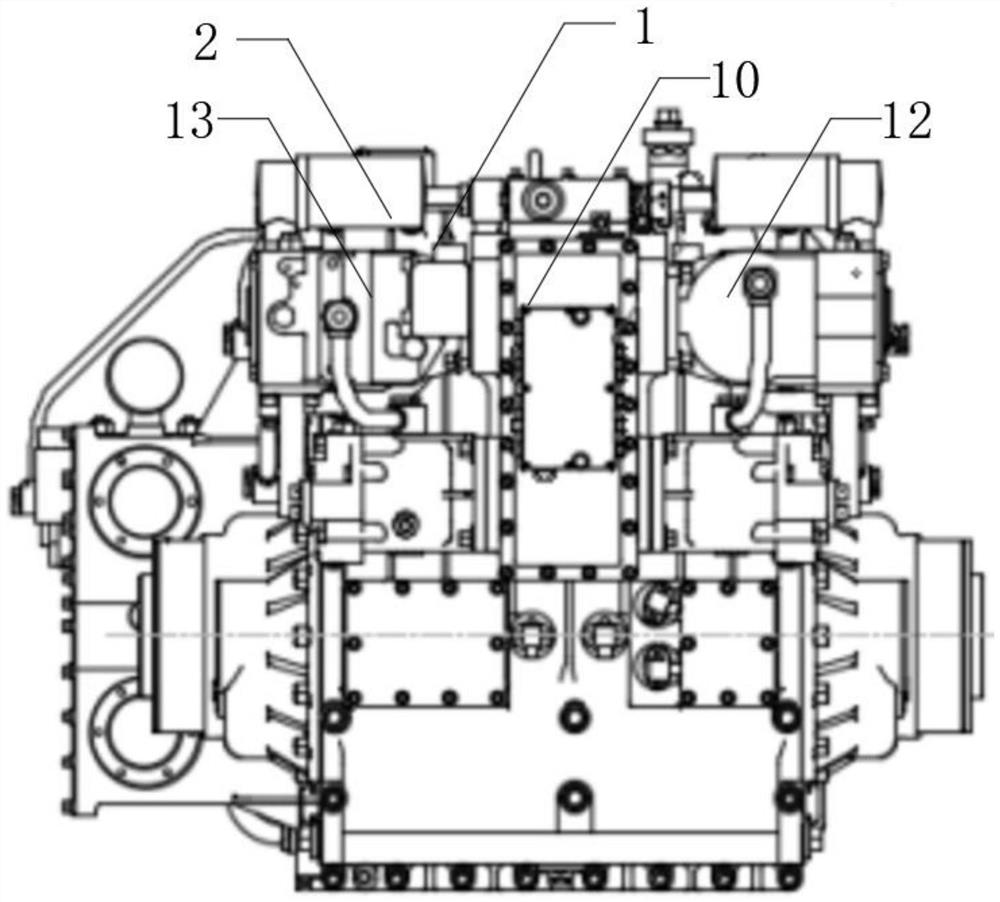 Integrated transmission case integration technology and overall arrangement scheme