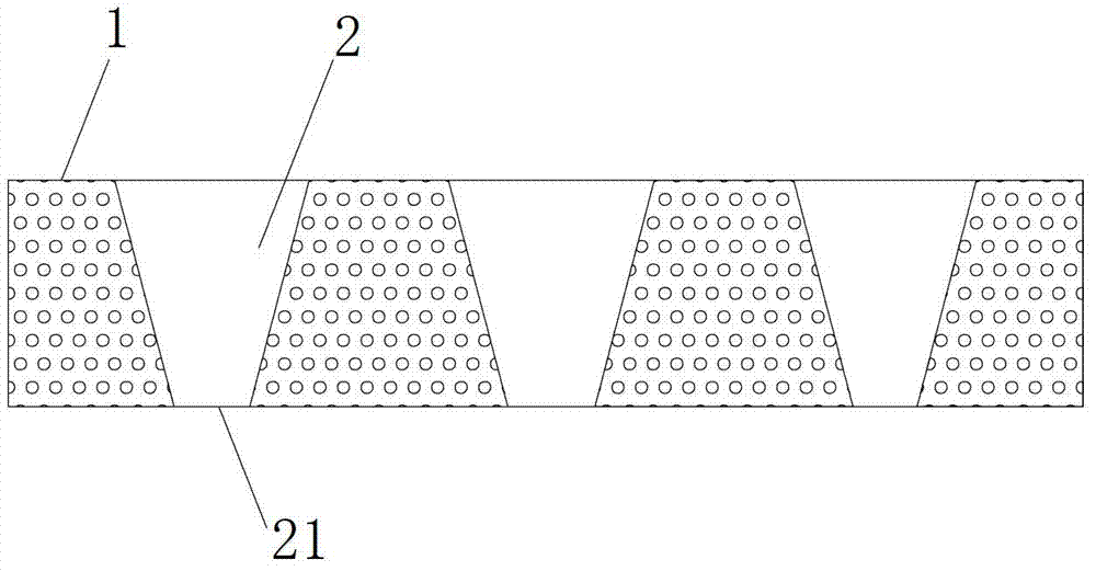 Funnel type lithium battery diaphragm and production method thereof