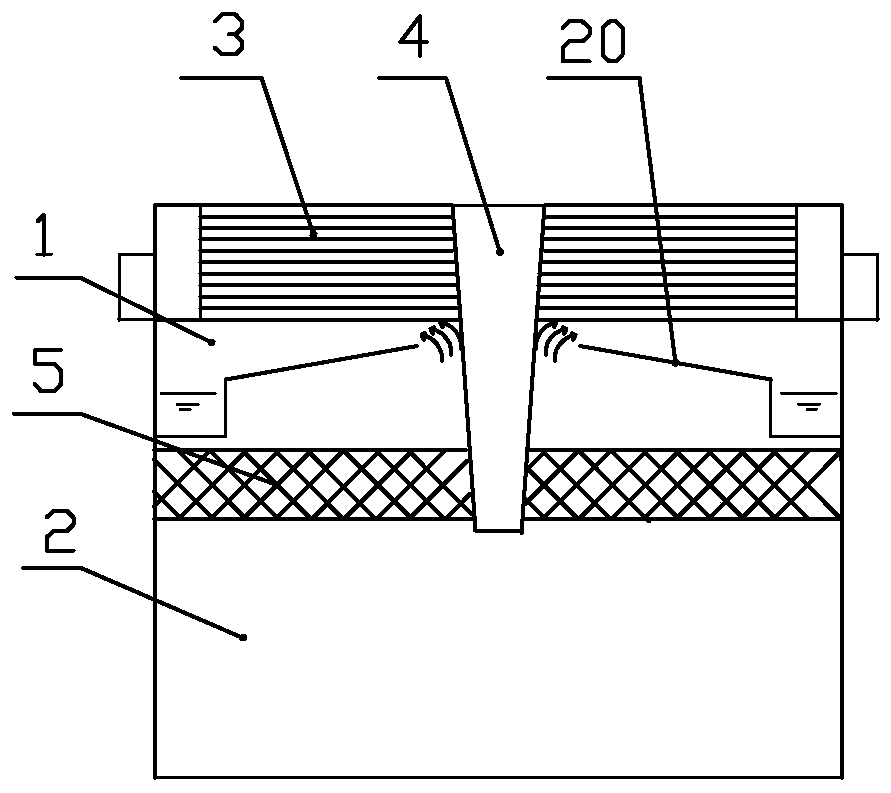 Straight-through-type phase-change heat-exchanging device